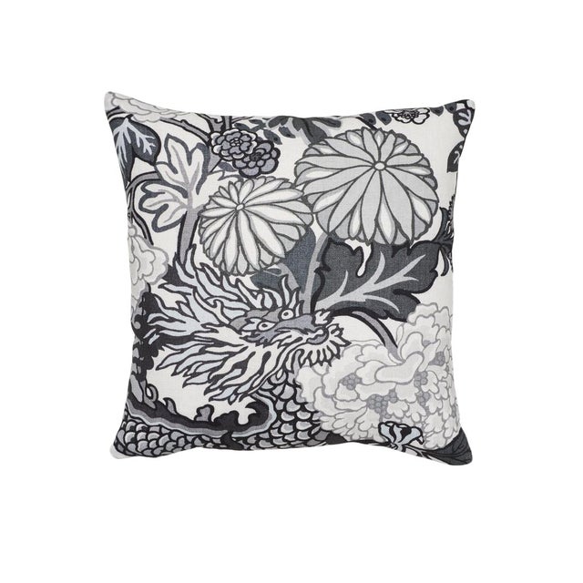Schumacher Chiang Mai Dragon Pillow In Smoke Chairish