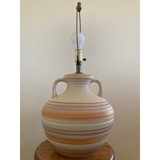 1970s Southwestern Style Pottery Lamp For Sale
