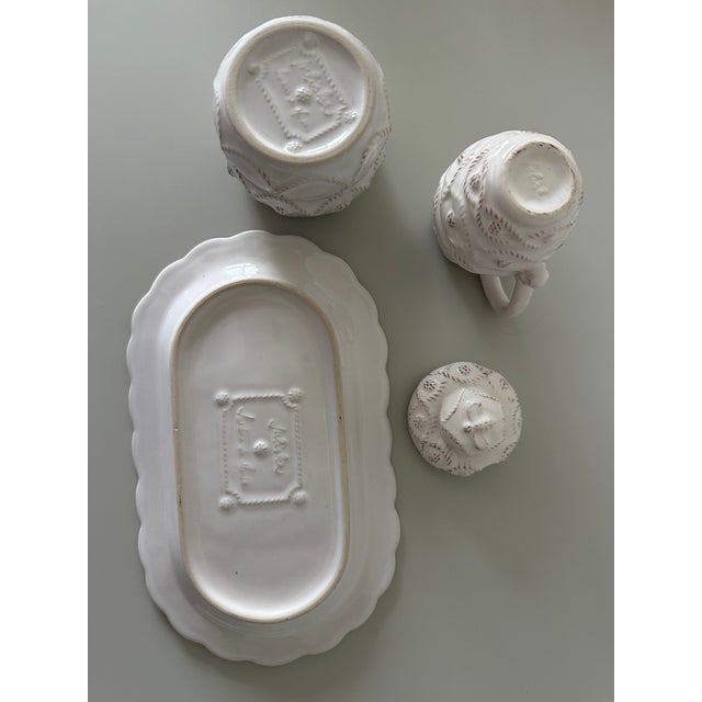 Coastal Juliska Jardins Du Monde Sugar & Creamer Set - 3 pcs For Sale - Image 3 of 3