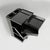 Italian modern black cart Boby by Joe Colombo for Bieffeplast, 1970s Boby storage cart with square base, made of black ABS...