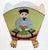 2010s Adorable Small Empress and Emperor Whimsical Regency Cache Pots by Dana Gibson- A Pair For Sale - Image 5 of 8