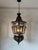 Moroccan Vintage Moorish Hanging Glass Light Fixtures a Pair For Sale - Image 9 of 12