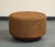 Contemporary Round Brown Suede Ottomans For Sale - Image 11 of 18