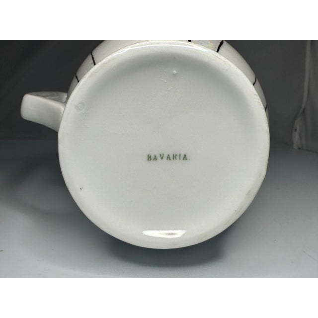 Early 20th Century Art Nouveau Bavaria Hand-Painted Butterfly Mug For Sale - Image 9 of 9