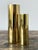 Vintage Boho Brass Cylinder Vases - Set of 2 For Sale In West Palm - Image 6 of 12