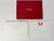 Cartier Card and Envelope Set with the Iconic Red Chinese Dragons Jewelry Design. Authentic Luxury Cartier Stationery Card...