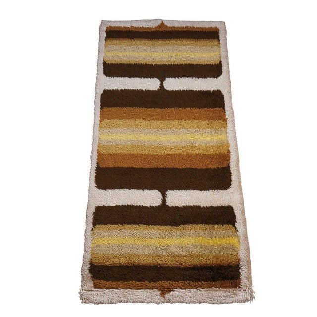 Mid-Century Modern German Rug from Schaeffler, 1970s, in Flawless conditions. Designed 1970 to 1979 This piece has an...