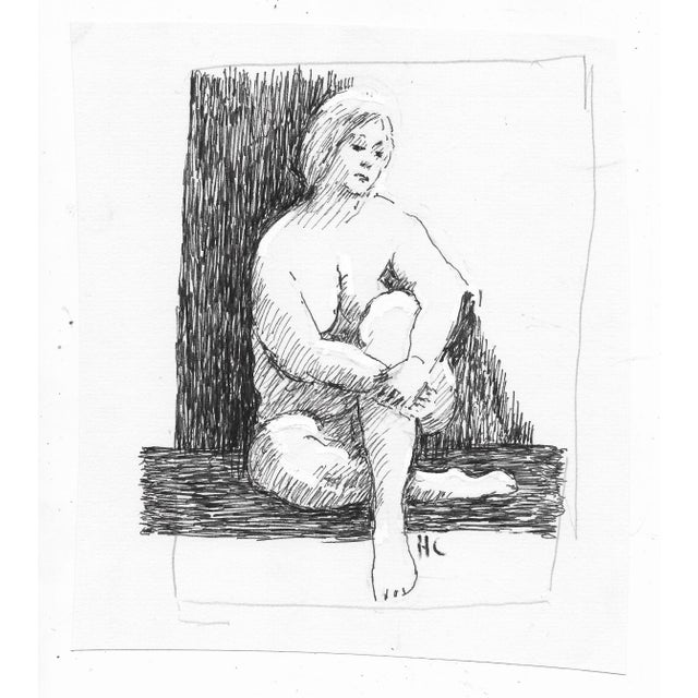 Female model from the estate of Hayward Cirker (1917-2000) founder of Dover Publications. Cirker sketched frequently...