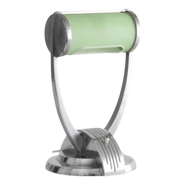 Art Deco Chrome Desk Lamp by Joseph Lucas, 1930 For Sale