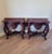 French Provincial Vintage French Provincial Rococo Carved Distressed Console Tables - a Pair For Sale - Image 3 of 11