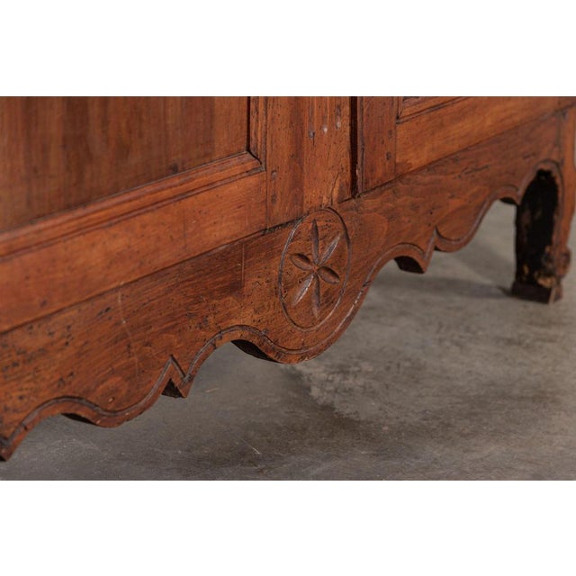 19th Century French Glazed Fruitwood Armoire / Vitrine, 1800s For Sale - Image 12 of 15