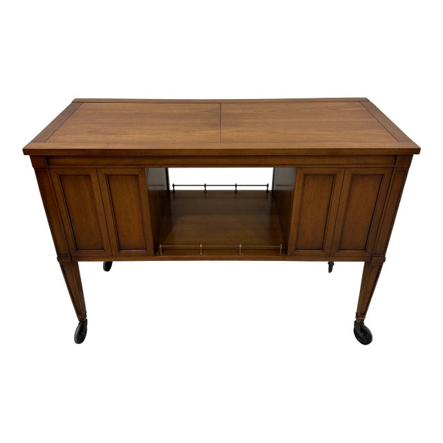 1980s Drexel Palazzo Mid - Century Modern Dry Bar For Sale