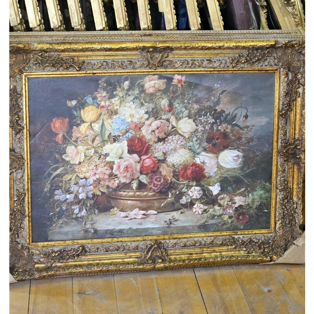 Bring timeless elegance and romantic charm to your interior with this captivating floral still life artwork. Featuring an...