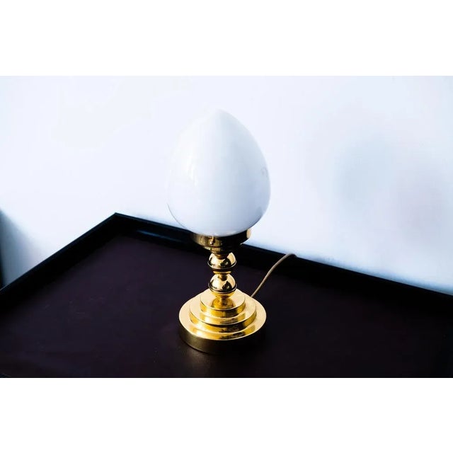 Art Nouveau Table Lamp in Brass For Sale - Image 4 of 6