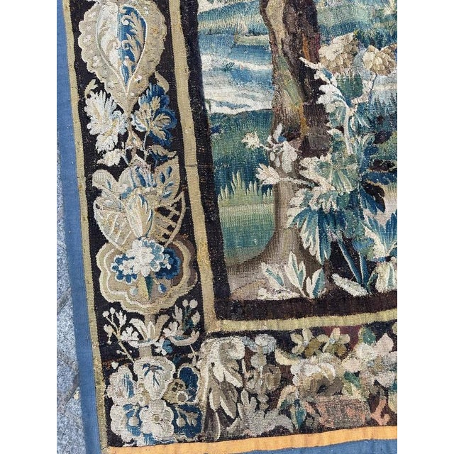 Antique Aubusson Tapestry, 1700s For Sale - Image 14 of 18
