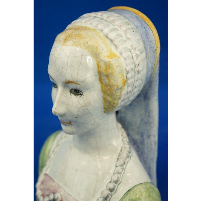Majolica Terracotta Bust by Gian Battista (Nanni) Valentini for Arcore Ceramic, 1960s For Sale - Image 18 of 18