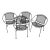 Mid 20th Century Attributed to Tempestini for Salterini Radar Hoop Chairs - Set of 4 For Sale