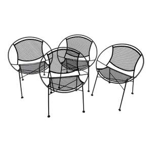 Mid 20th Century Attributed to Tempestini for Salterini Radar Hoop Chairs - Set of 4