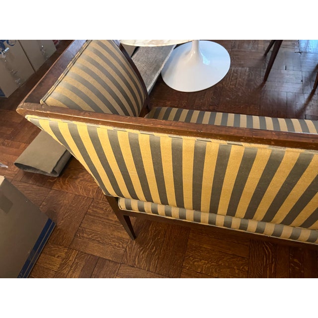 1940s Walnut Frame Settee For Sale In New York - Image 6 of 8