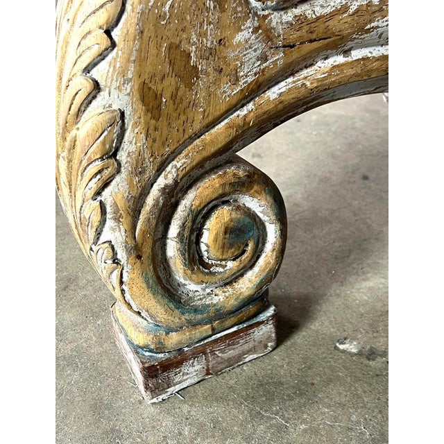 Italian Painted Trestle Table C. 1900 For Sale - Image 15 of 18