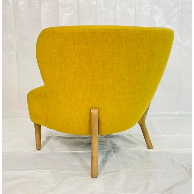 Architectural Lounge Chair in Golden Tweed, Attributed to Decca Furniture LTD For Sale - Image 4 of 16