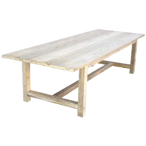 Naturally Distressed Pine Harvest Table, Built to Order by Petersen Antiques