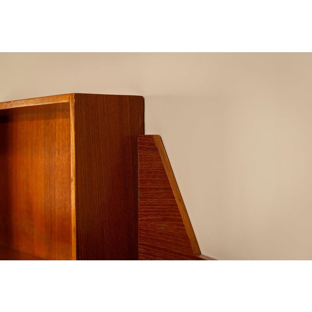 1960s Architectural Shelving Unit in Teak, Italy, 1960s For Sale - Image 5 of 10