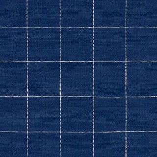 Sample - Schumacher Marietta Fabric in Indigo For Sale