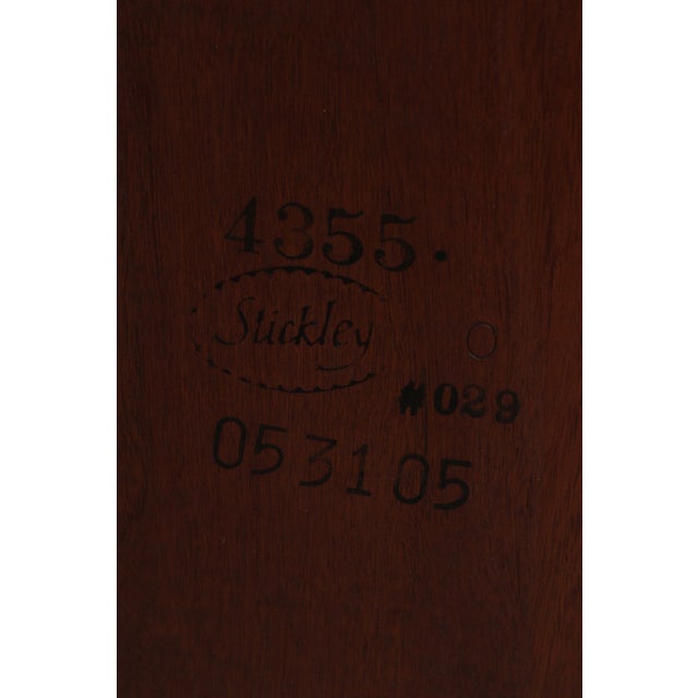 Stickley Mahogany Double Pedestal Dining Table For Sale - Image 16 of 17