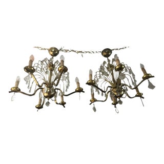 Chandeliers, 1950s, Set of 2 For Sale