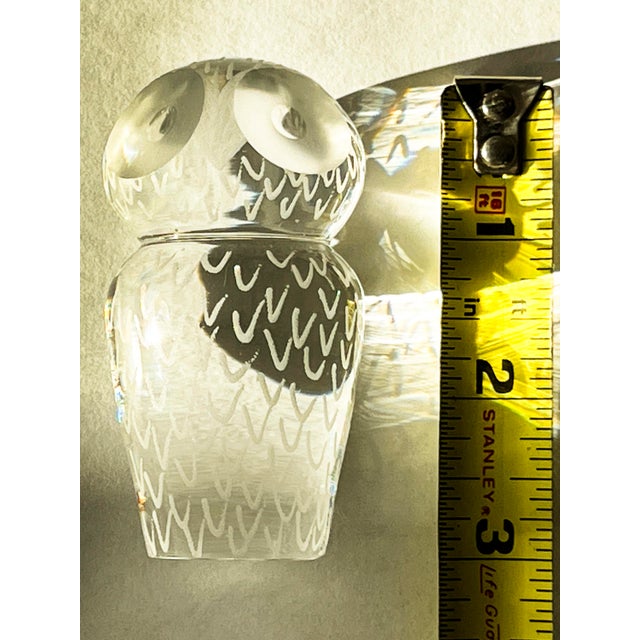 Kosta Boda Crystal Owl For Sale - Image 12 of 14