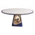 Not Yet Made - Made To Order "Occhi Azzurri" Round Table With Bronze and Stainless Steel, Handcrafted For Sale - Image 5 of 6