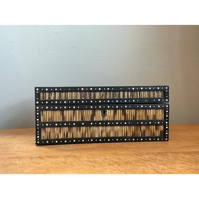 Vintage Quill and Inlay Box For Sale - Image 4 of 15