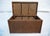 Brown 1990s Large Herringbone Woven Rattan Chest For Sale - Image 8 of 13