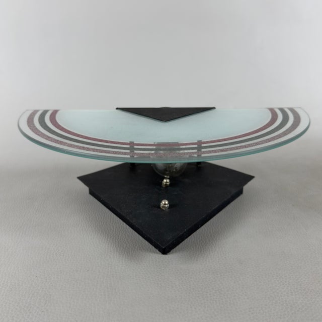 Crescent Moon Wall Lamp in Satin Murano Glass and Metal, 1970s For Sale - Image 6 of 14