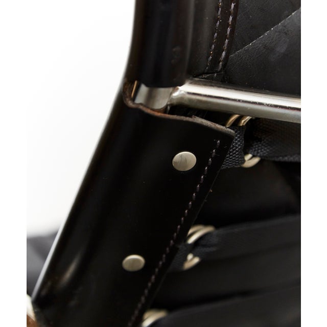 Vintage Set of HE1106 Lounge Chair & HE1104 Ottoman by Hans Eichenberger for Strässle, 1970s For Sale - Image 11 of 18