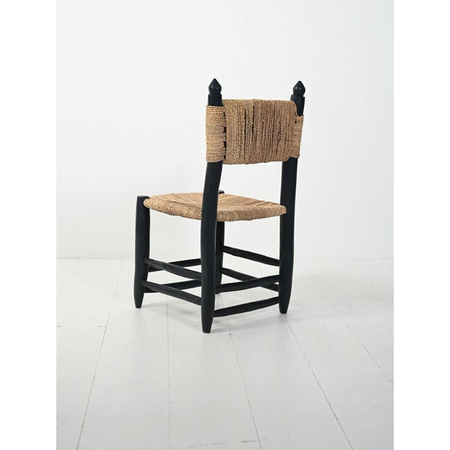 1960s Moroccan Wooden Chairs, 1960s, Set of 5 For Sale - Image 5 of 14