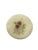 Beautiful vintage midcentury round hinged trinket box handcarved from Italian alabaster. Pale yellow with hand painted...