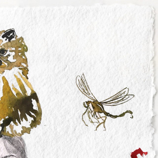 Contemporary Framed Surrealist Painting "Cossack Hat Ii" Original Artwork by Carlos Gamez De Francisco For Sale - Image 3 of 9