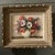 Wood 1950’s Paris Artist Floral Still Life Painting Original Frame Signed Surgeon For Sale - Image 7 of 7