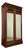 Antique Early 20th Century English Edwardian Walnut Wardrobe For Sale
