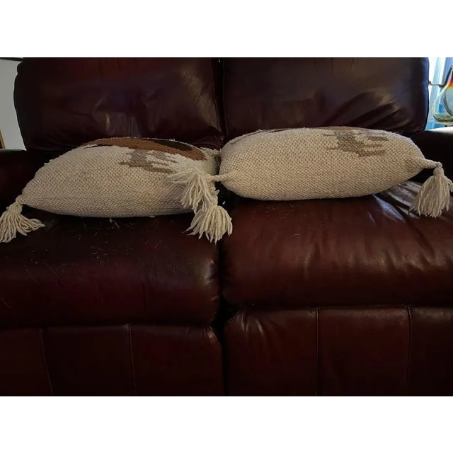 Vintage Hand-knit Pillows- a Pair For Sale In Detroit - Image 6 of 7