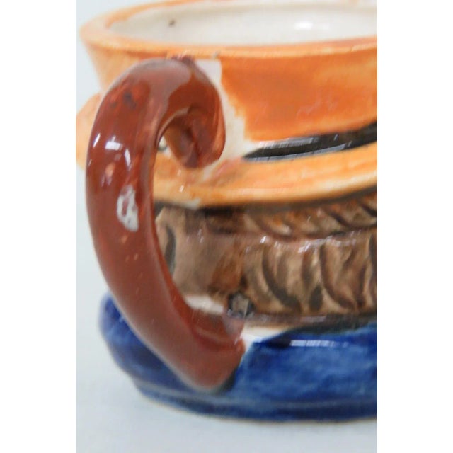 Mid 20th Century Porcelain Small Character Toby Mug Made in Occupied Japan 3961b For Sale - Image 5 of 12