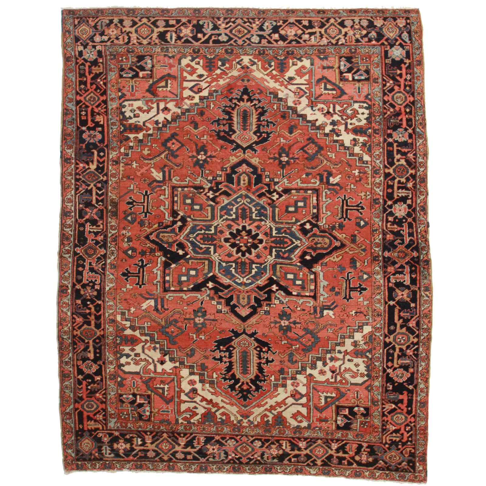HandKnotted Persian Heriz Rug 7′10″ × 9′10″ Chairish