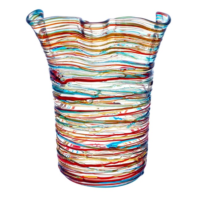 Modern Handcrafted Murano Glass Vase from YourMurano For Sale