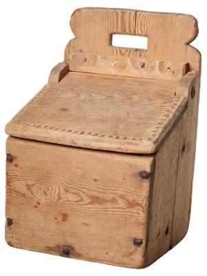 Antique Northern Swedish Folk Art Handmade Flour Box