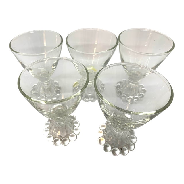 1960s Anchor Berwick-Boopie Cocktail Glasses- Set of 5 For Sale