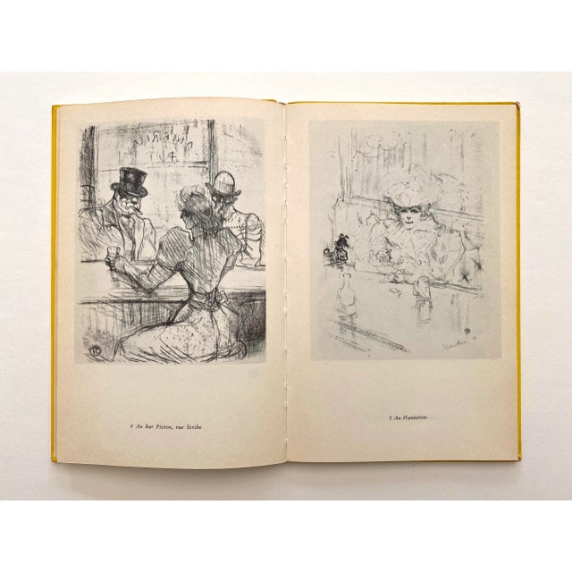 Toulouse-Lautrec Toulouse Lautrec " Montmartre " Vintage 1959 Lithograph Print Hardcover Fine Art Book For Sale - Image 4 of 13