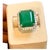 Natural 13 Carat Emerald Cut Zambian Emerald & Diamond Ring in 14kt White Gold For Sale - Image 17 of 18