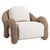 2020s Elara Curved Rattan Arm Chair For Sale - Image 5 of 7